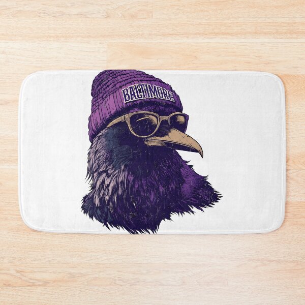 Item preview, Purple Raven Portrait With Urban Streetwear Attitude designed and sold by Cassandra56957.