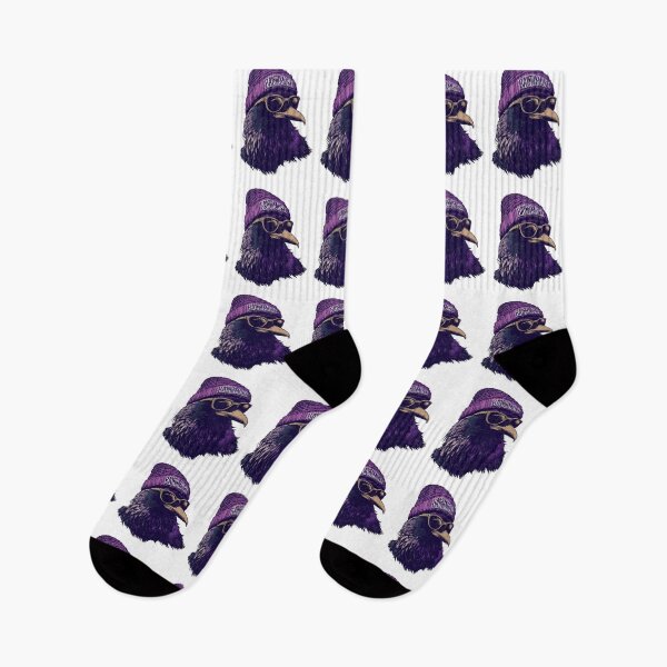 Item preview, Purple Raven Portrait With Urban Streetwear Attitude designed and sold by Cassandra56957.