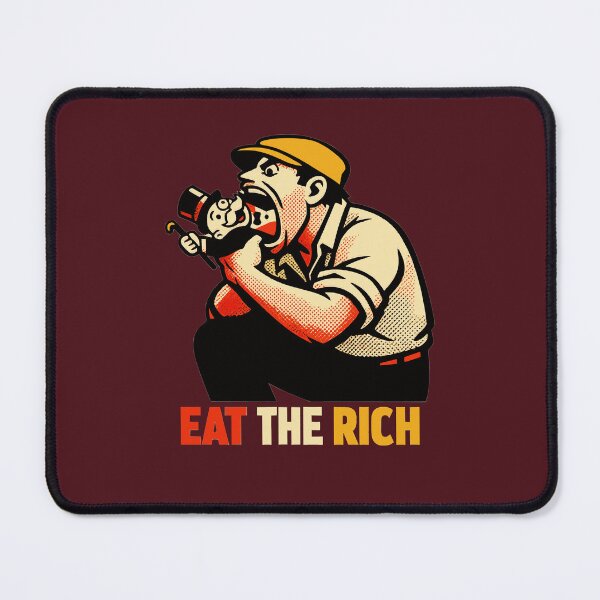 Item preview, Eat the Rich – Vintage Propaganda Worker Devouring a Tycoon designed and sold by KungPowUnicorn.