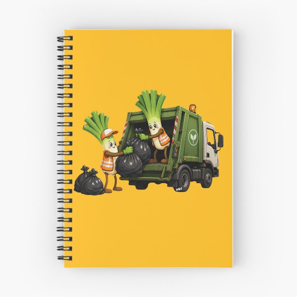 Item preview, Leek Garbage Collectors Cartoon Sanitation Workers designed and sold by YOFANTZ!.