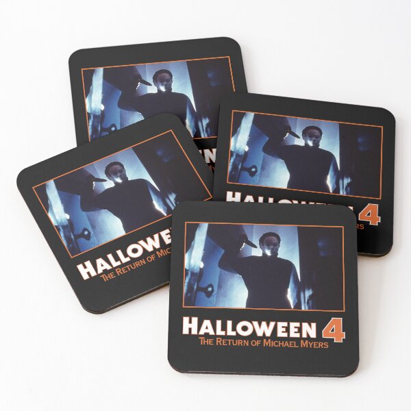 Item preview, La figura en azul (con el logo de Halloween 4) designed and sold by Atomic Mouth Designs.