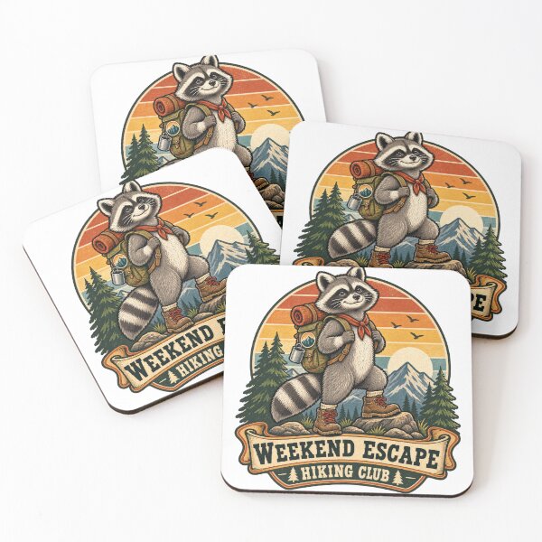 Item preview, Weekend Escape Raccoon Hiking Club designed and sold by Trendy-Artistry.