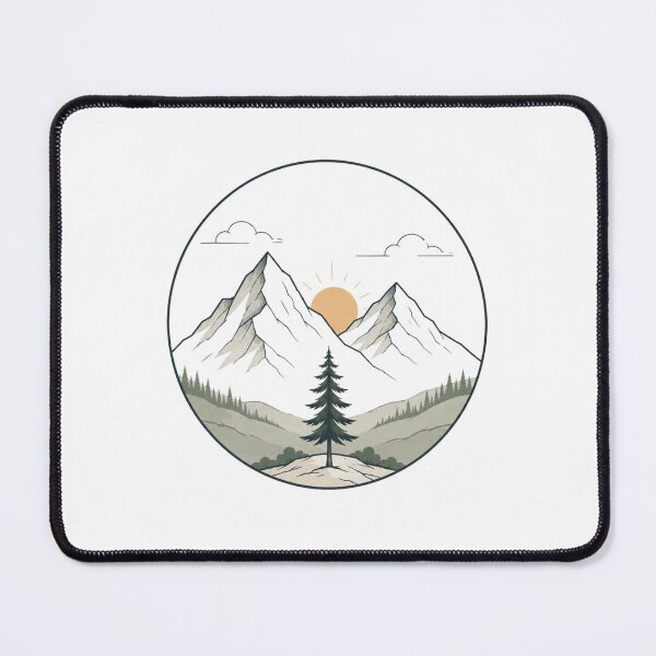 Item preview, Tiny Mountain Escape – Minimalist Mountain Adventure designed and sold by MySthore.