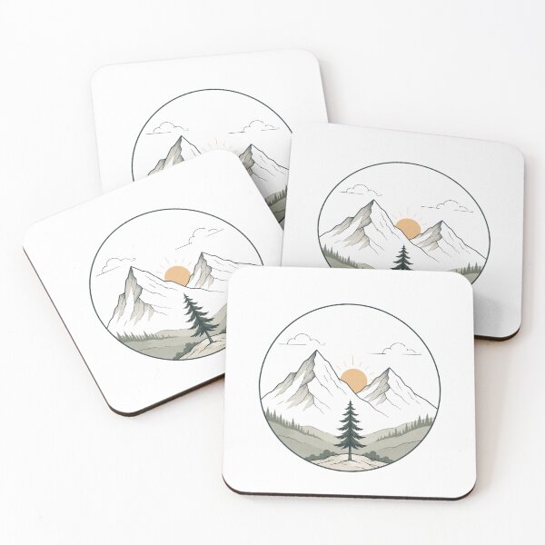 Item preview, Tiny Mountain Escape – Minimalist Mountain Adventure designed and sold by MySthore.