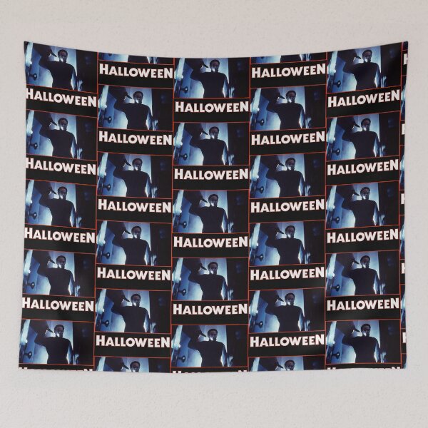 Item preview, The Shape in Blue (With Halloween Franchise Logo) designed and sold by Atomic Mouth Designs.