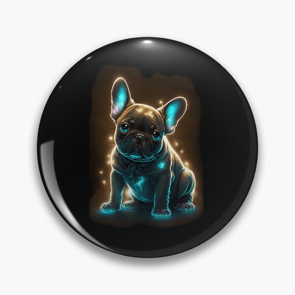 Item preview, Bioluminescent Cute French Bulldog designed and sold by Level3Visualsd.