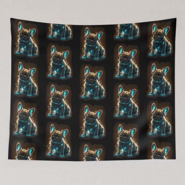 Item preview, Bioluminescent Cute French Bulldog designed and sold by Level3Visualsd.