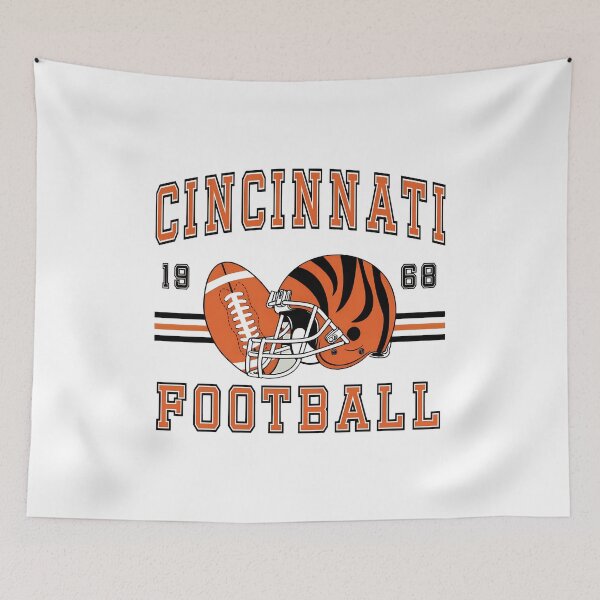 Item preview, Cincinnati Football Helmet Vintage Sports Design designed and sold by MrsHeath66293.