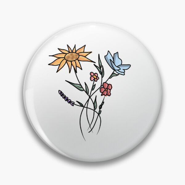 Item preview, Aesthetic Flower Sticker designed and sold by ryken-hens.
