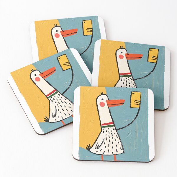 Item preview, Funny duck selfie - Duck iphone selfie designed and sold by KreativKulture.