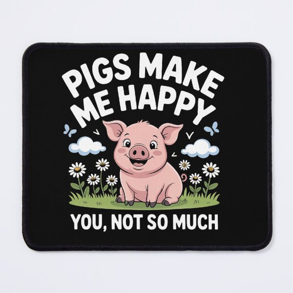 Item preview, Pigs Make Me Happy designed and sold by Animalteeart.