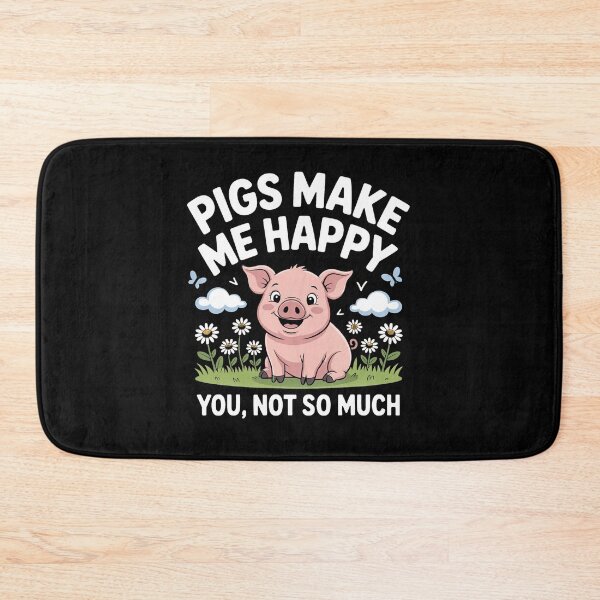 Item preview, Pigs Make Me Happy designed and sold by Animalteeart.