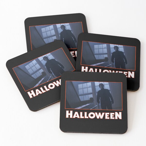 Item preview, The Shape Descending the Stairs (With Halloween Franchise Logo) designed and sold by Atomic Mouth Designs.