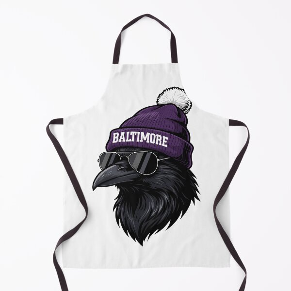 Item preview, Cool Raven Wearing Purple Winter Beanie Street Style designed and sold by MrsHeath66293.