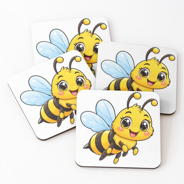 Item preview, Cute Cartoon Bee Kawaii Insect Art designed and sold by Print Print On.