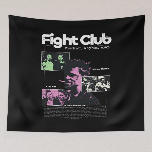 Item preview, Fight Club Retro Graphic Design for Movie Fans designed and sold by Catsi-Nook-Art.