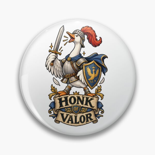 Item preview, Honk of Valor Medieval Goose Knight designed and sold by Trendy-Artistry.