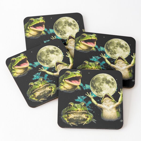 Item preview, Vintage Frog Moon Retro Amphibian Design designed and sold by Catsi-Nook-Art.