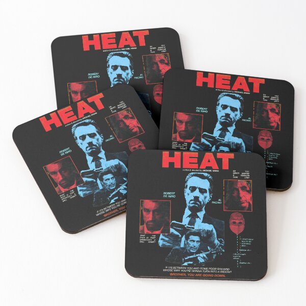 Artikelvorschau, Grafikdesign zum Film Heat mit De Niro und Pacino entworfen und verkauft von Catsi-Nook-Art.