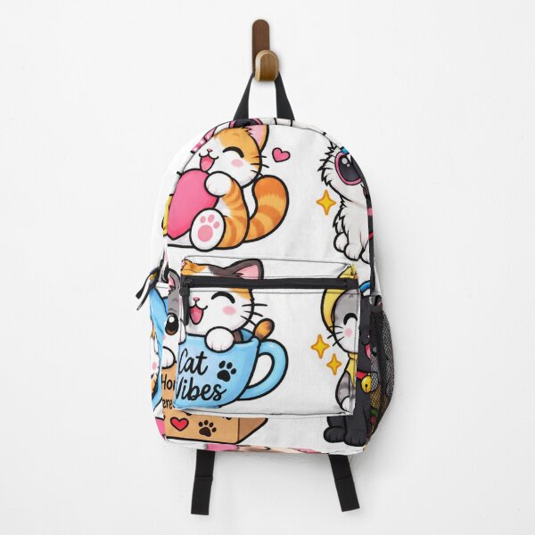 Item preview, Cute Kawaii Cat Sticker Collection – Cat Vibes, Burger, Boba & Cozy Kitty Designs designed and sold by ghatwalsachin.