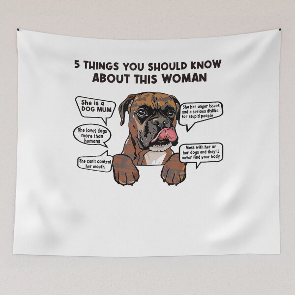 Item preview, 5 Things Should Know About Brindle Boxer Mothers Day top gift designed and sold by Machomanshop.