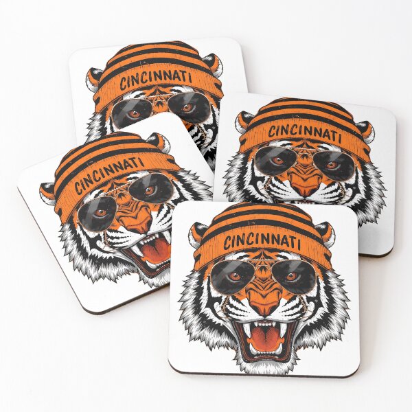 Item preview, Fierce Cincinnati Tiger Mascot Retro Streetwear Art designed and sold by AndreaMar78112.