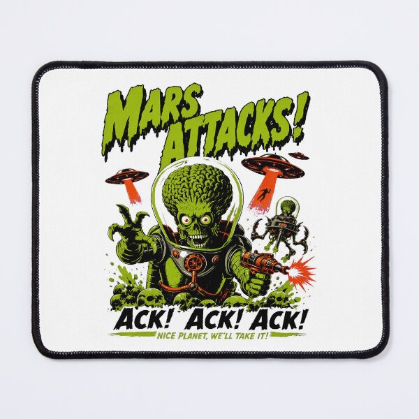 Item preview, Mars Attacks Vintage Sci-Fi Graphic Design designed and sold by Catsi-Nook-Art.