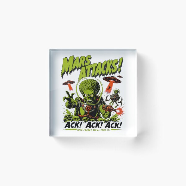 Item preview, Mars Attacks Vintage Sci-Fi Graphic Design designed and sold by Catsi-Nook-Art.