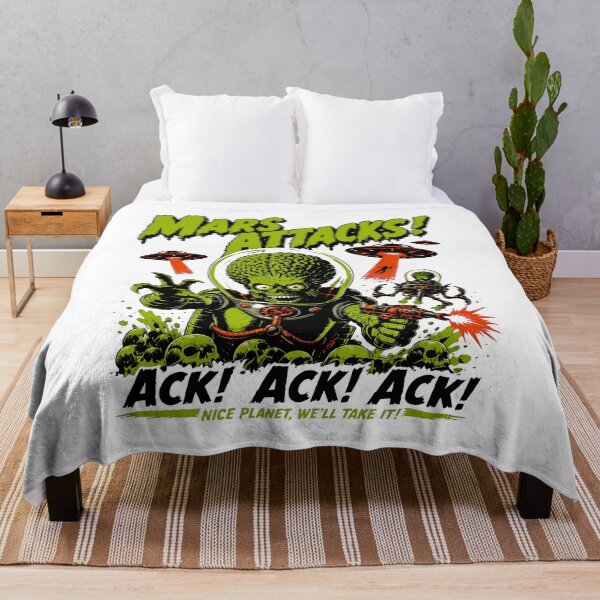 Item preview, Mars Attacks Vintage Sci-Fi Graphic Design designed and sold by Catsi-Nook-Art.