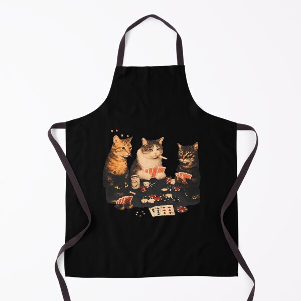 Item preview, Retro Poker Cats Graphic Design for Cat Lovers designed and sold by Catsi-Nook-Art.