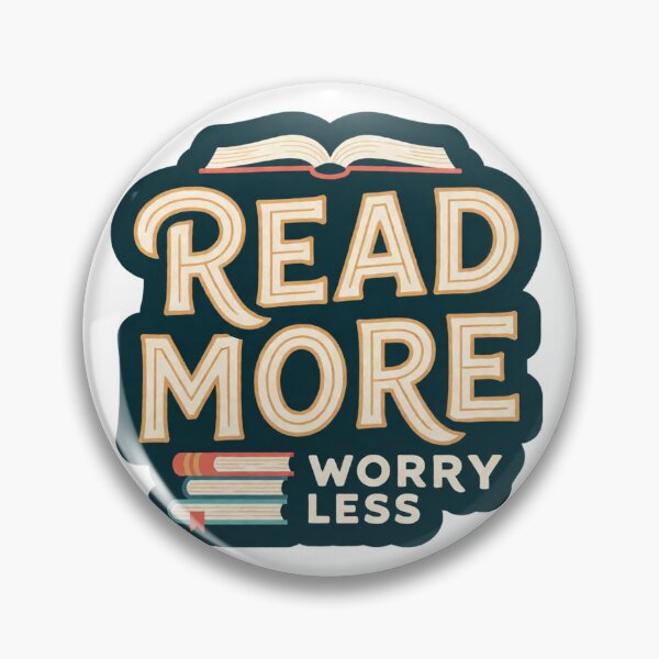 Item preview, Read More Worry Less for Book Lover designed and sold by C-Plus-Home.
