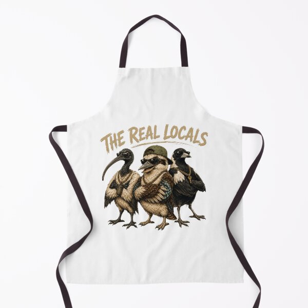 Item preview, The Real Locals Kookaburra Ibis Magpie Funny Aussie Bird Gang Australia Tee designed and sold by Yellowriversss.