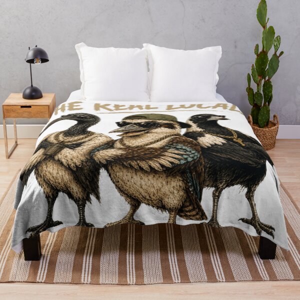 Item preview, The Real Locals Kookaburra Ibis Magpie Funny Aussie Bird Gang Australia Tee designed and sold by Yellowriversss.