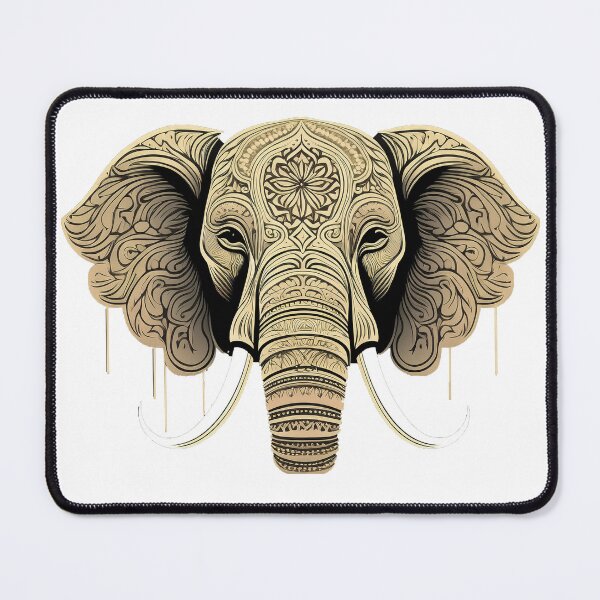 Item preview, Ornate Tribal Elephant – Sacred Mandala Elephant Head designed and sold by alcame-photo.