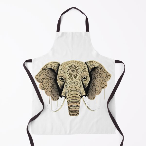Item preview, Ornate Tribal Elephant – Sacred Mandala Elephant Head designed and sold by alcame-photo.