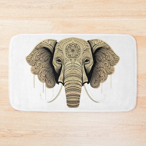 Item preview, Ornate Tribal Elephant – Sacred Mandala Elephant Head designed and sold by alcame-photo.