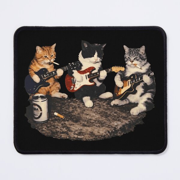 Item preview, Funny Cat Band Graphic Vintage Rock Design designed and sold by Catsi-Nook-Art.