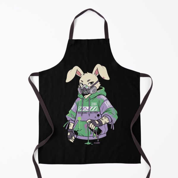 Item preview, Toxic Bunny Cyberpunk Graffiti Rabbit Techwear Anime Streetwear Aesthetic designed and sold by mood-draftsman.