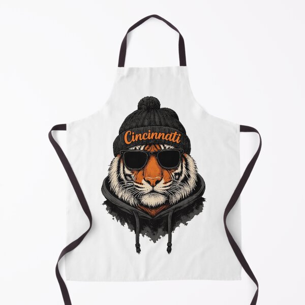 Item preview, Cincinnati Tiger Wearing Beanie And Sunglasses Street Style designed and sold by TannerBry40882.