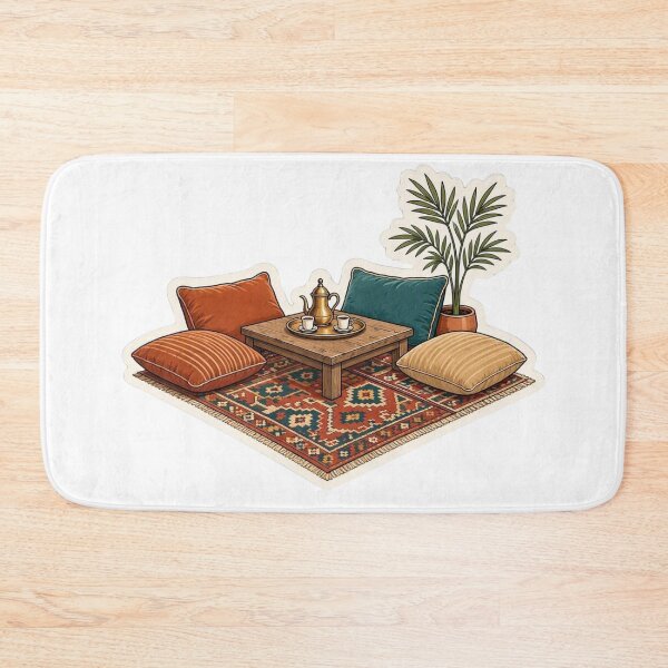 Item preview, Arab seating traditional floor cushions tea shay designed and sold by CafePluto.