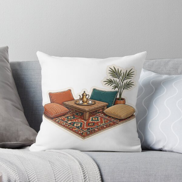 Item preview, Arab seating traditional floor cushions tea shay designed and sold by CafePluto.