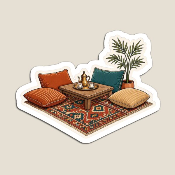 Item preview, Arab seating traditional floor cushions tea shay designed and sold by CafePluto.