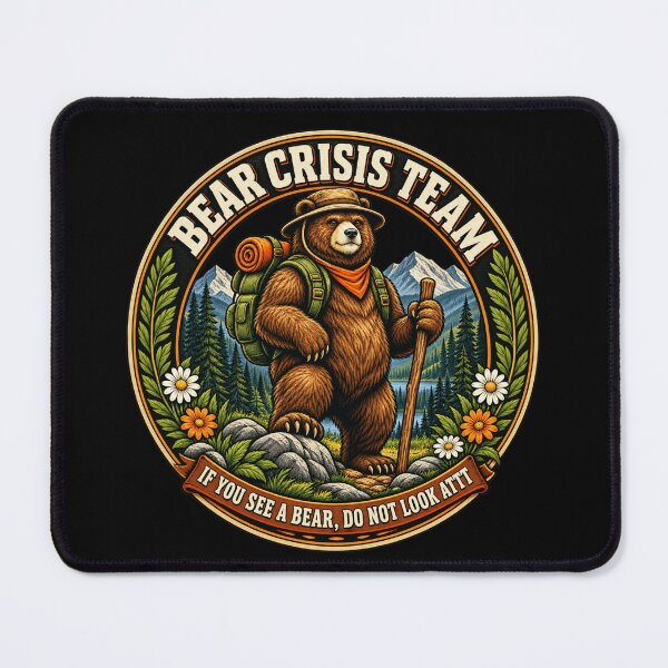 Item preview, Bear Crisis Team Funny Hiking designed and sold by WearTheVibe Store.