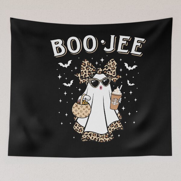 Item preview, Funny Boo Jee Ghost Coffee Leopard Halloween designed and sold by stershopepie.