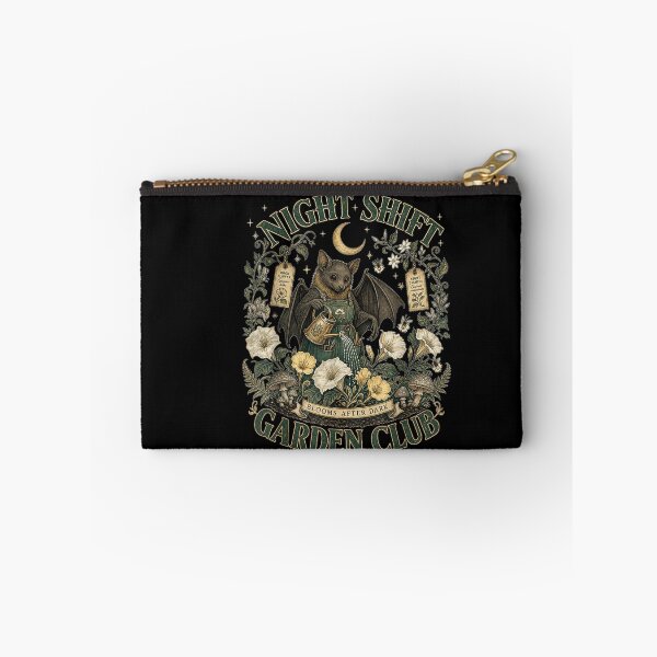 Item preview, Night Shift Garden Club Cute Bat Gardener Moonflower Art designed and sold by VioletNance.