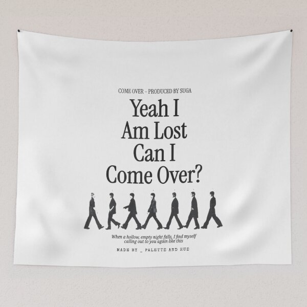 Item preview, Come Over – BTS SUGA Produced Song OT7 Inspired Design designed and sold by Palette & Hue.