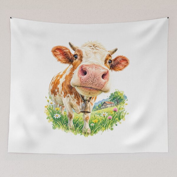 Item preview, Curious Cow – Nose First Into the Countryside designed and sold by Russell Thorne.
