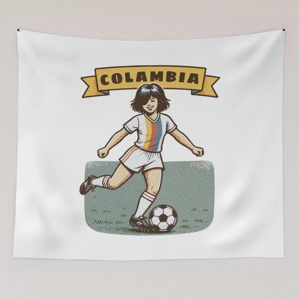 Item preview, Colombia - Vintage Football Fan  designed and sold by Scaryzz.