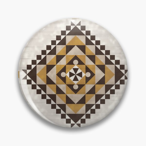 Item preview, Earthy Desert Southwestern Navajo Geometric Area Rug designed and sold by Momoko-Hikaru.