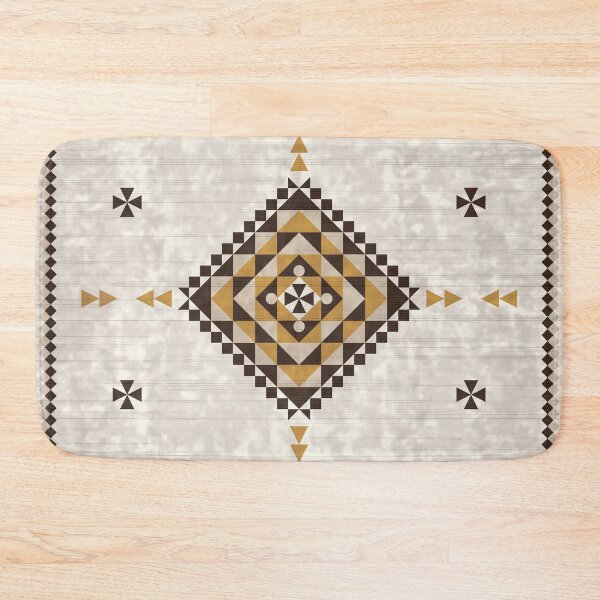 Item preview, Earthy Desert Southwestern Navajo Geometric Area Rug designed and sold by Momoko-Hikaru.